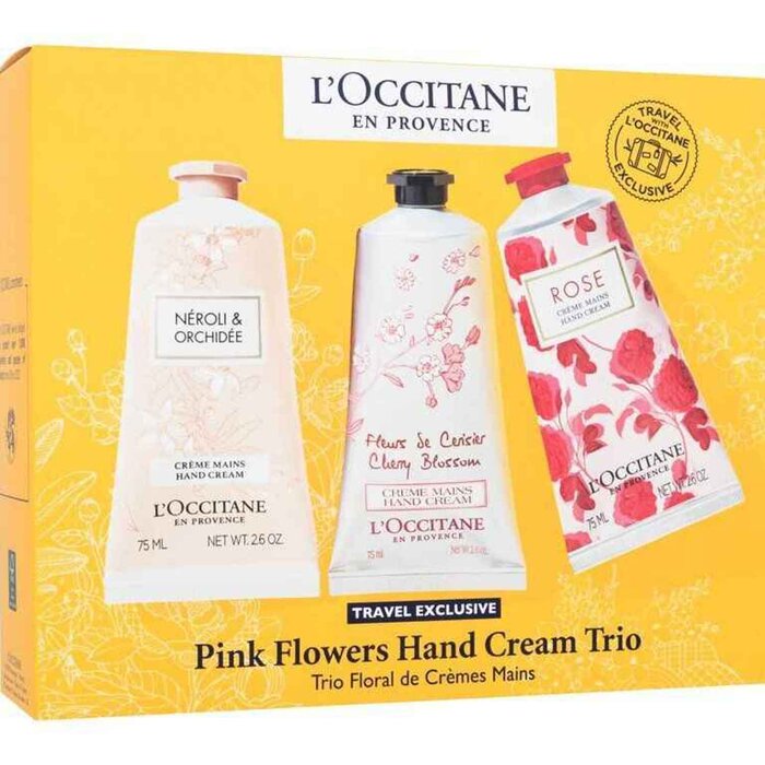 L'Occitane Hand Cream Three Piece Set-NEROLI&ORCHIDEE-CHERRY BLOSSOM-ROSE 75ml*3Product Thumbnail