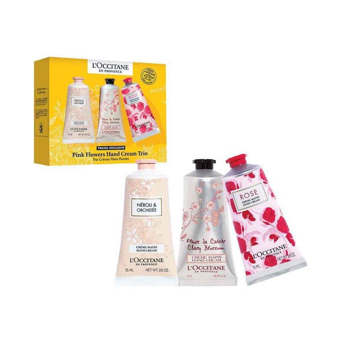 L'Occitane Hand Cream Three Piece Set-NEROLI&ORCHIDEE-CHERRY BLOSSOM-ROSE 75ml*3Product Thumbnail