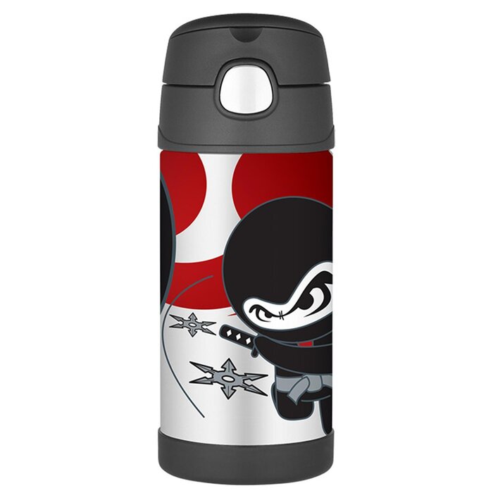 THERMOS FUNtainer Stainless Steel Vacuum Insulated Drink Bottle -Ninja 355mlProduct Thumbnail