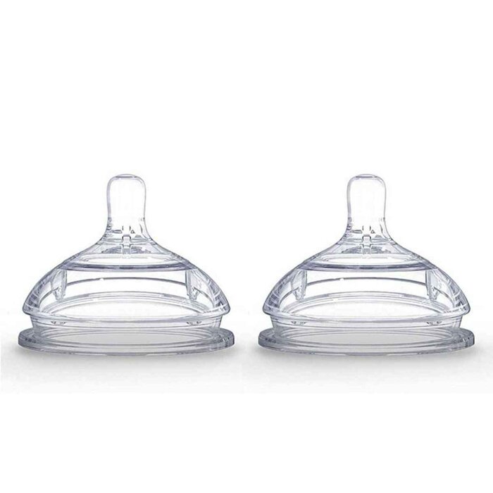 Comotomo Silicone Replacement Nipples 1 hole Medium Flow 0-3 months 2 CountProduct Thumbnail