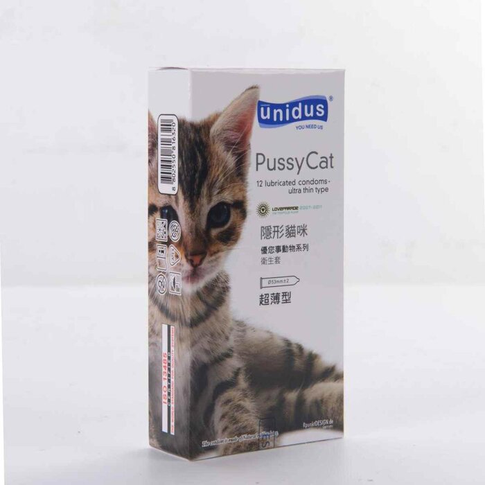 유니더스 Unidus Korean Condom Pussy Cat Ultra thin type 12pcs Fixed SizeProduct Thumbnail
