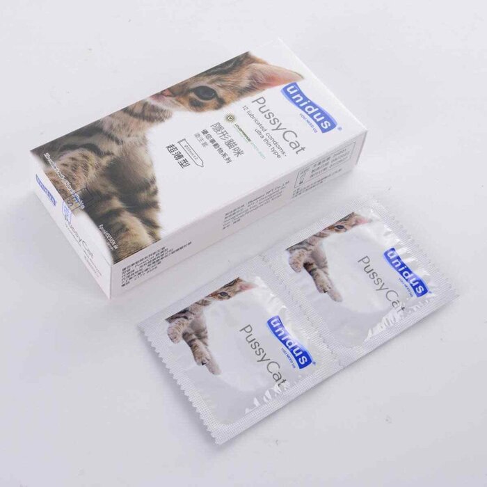 유니더스 Unidus Korean Condom Pussy Cat Ultra thin type 12pcs Fixed SizeProduct Thumbnail