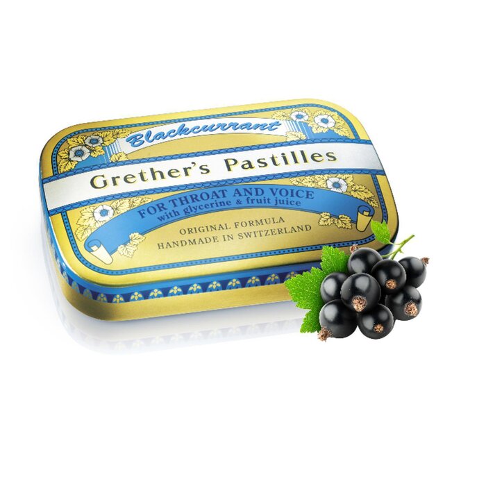 GRETHER'S Pastilles Blackcurrant Regular 60gProduct Thumbnail