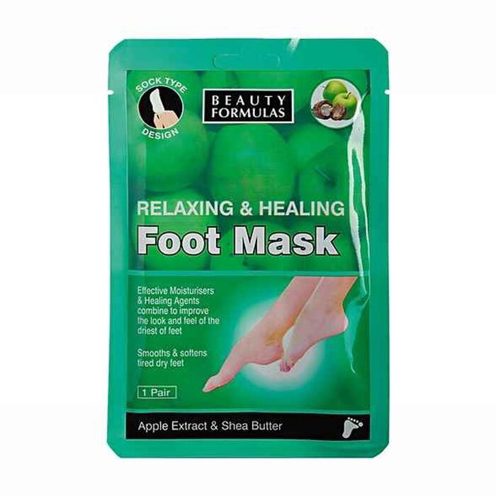 Beauty Formulas - Relaxing & Healing Foot Mask (1 pair) 1 Pair - Hand ...