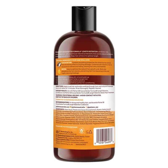 PALMERS Cocoa Butter Biotin Length Retention Shampoo 400mlProduct Thumbnail