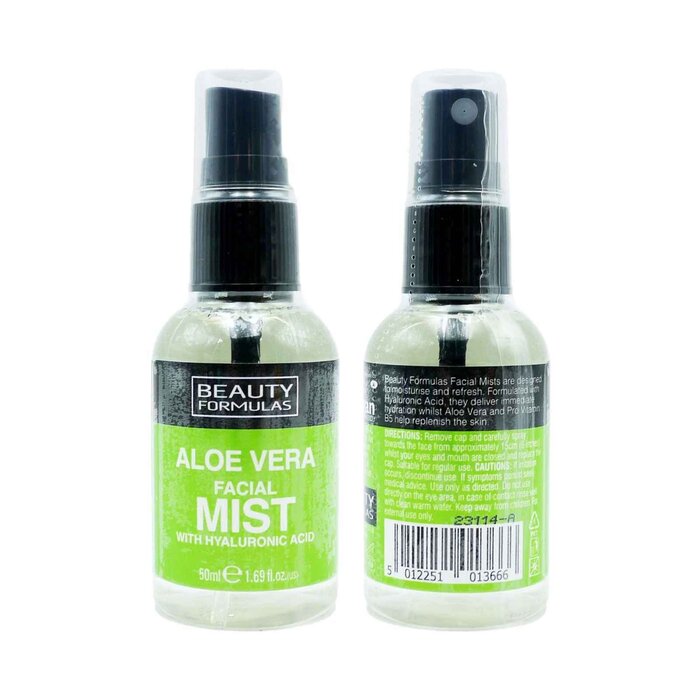 Beauty Formulas Aloe Vera Facial Mist with Hyaluronic Acid 50mlProduct Thumbnail