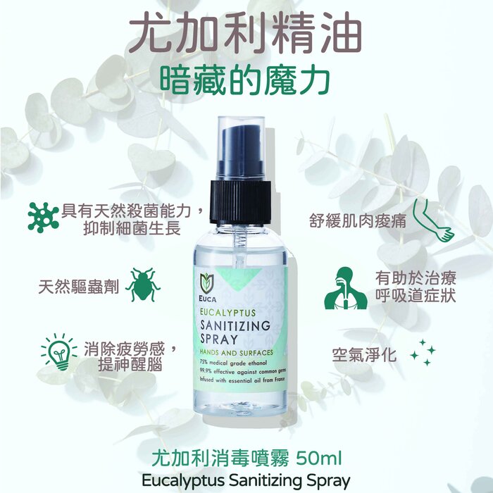 EUCA French Eucalyptus Sanitizing Spray 480ml 480mlProduct Thumbnail