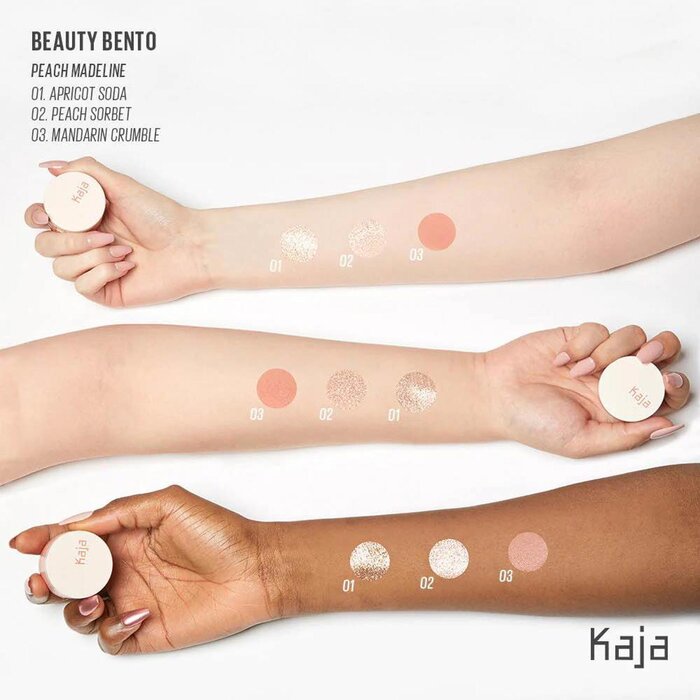 KAJA Beauty BEAUTY BENTO 三色小抽屉眼影 *10款可選丨【016 Peach Madeline】 Fixed SizeProduct Thumbnail
