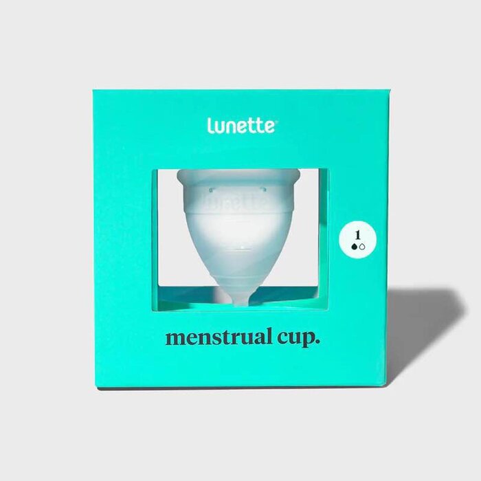 Lunette Menstrual Cup(Clear) - 2 sizes are available flow with Storage Pouch Model 02Product Thumbnail
