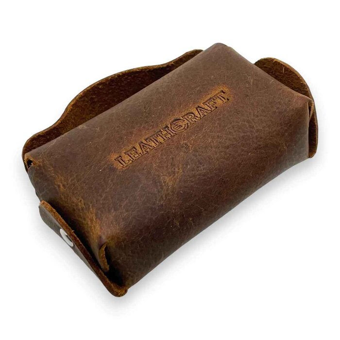 Leatheraft Atlas Distressed Leather Business Case For Apple Airpods Pro(Coffee) Fixed SizeProduct Thumbnail