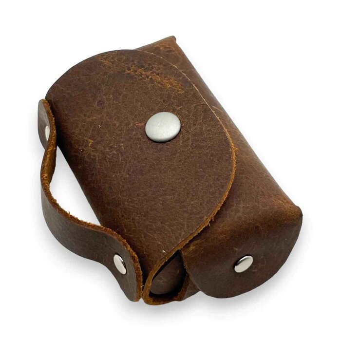 Leatheraft Atlas Distressed Leather Business Case For Apple Airpods Pro(Coffee) Fixed SizeProduct Thumbnail