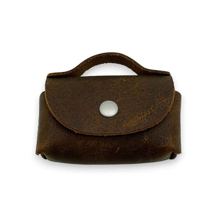 Leatheraft Atlas Distressed Leather Business Case For Apple Airpods Pro(Coffee) Fixed SizeProduct Thumbnail
