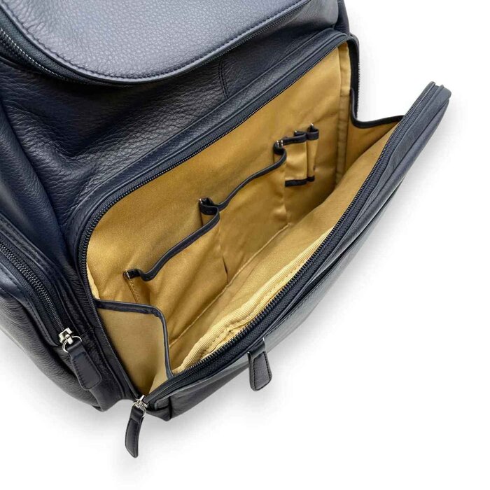 Leatheraft Bernard Business Leather RFID Entrepreneur Backpack(navy) 40x35.5x18cmProduct Thumbnail