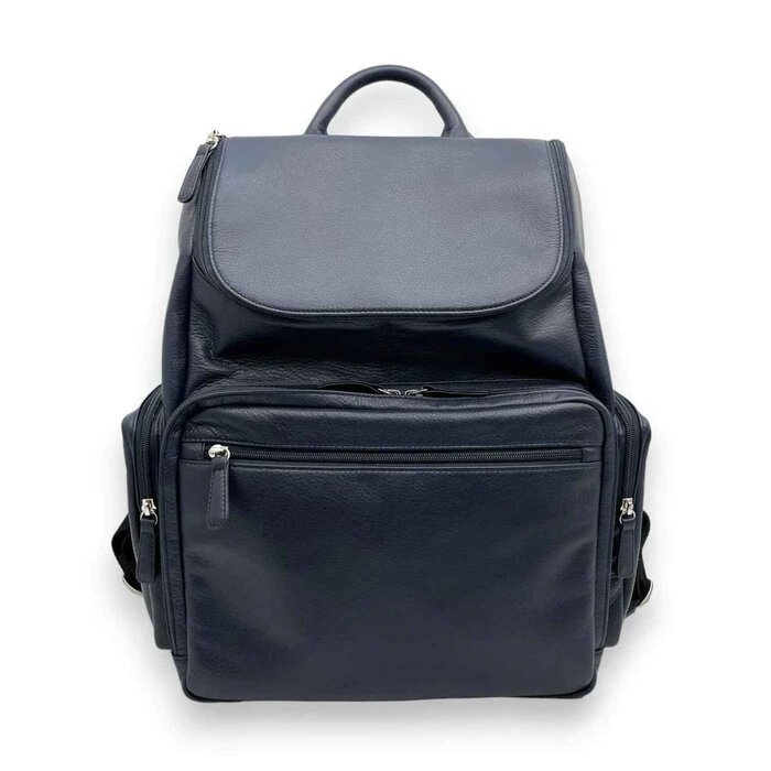 Leatheraft Bernard Business Leather RFID Entrepreneur Backpack(navy) 40x35.5x18cmProduct Thumbnail