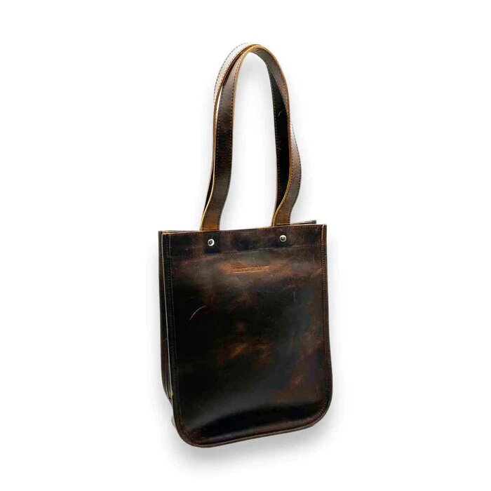 Leatheraft Cain Distressed Leather Business Casual Tote Bag(Coffee) 23.5x11.5x29cmProduct Thumbnail