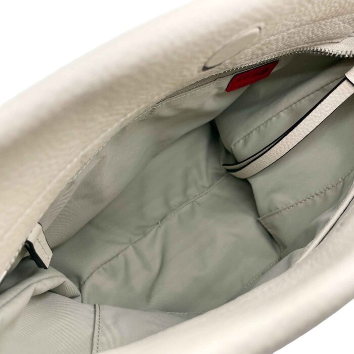Leatheraft Calista Poppy Cowhide Crossbody Leather Bag(White) 12.2&quot;x4.3&quot;x9.3&quot;Product Thumbnail
