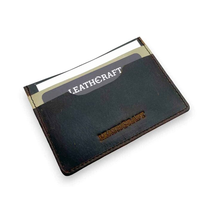 Leatheraft CORA Business Card Sleeve(Dark Brown) 10.5x7.5cmProduct Thumbnail