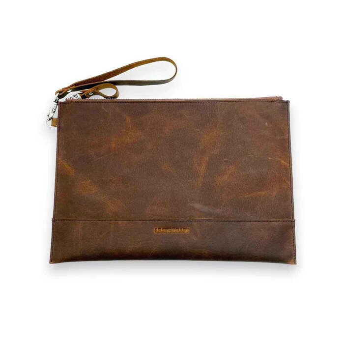 Leatheraft HALSTON Distressed Business Leather Business Portfolio Case(Coffee) 28x19.5cmProduct Thumbnail