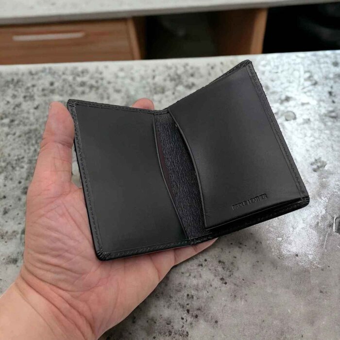 Leatheraft IRVIN Business Italian Bridle Leather Card Wallet / Case(black) 11.5x8cmProduct Thumbnail