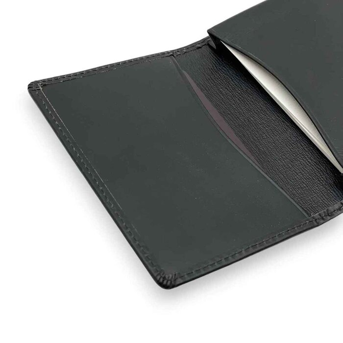 Leatheraft IRVIN Business Italian Bridle Leather Card Wallet / Case(black) 11.5x8cmProduct Thumbnail