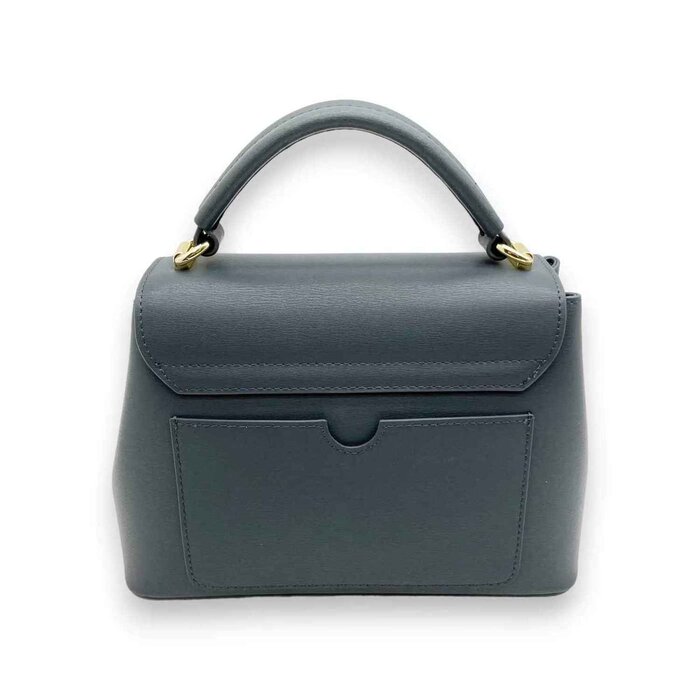 Leatheraft IVORY Genuine Leather Small Shoulder Handbag (Top-Handle)(BLUE) 16x24x9cmProduct Thumbnail