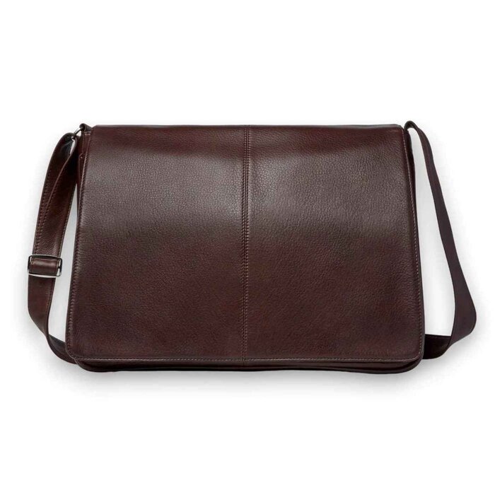 Leatheraft MAVERICK 全粒面皮革真皮商務郵差包(啡色) 16.5&quot;x12&quot;x4&quot;Product Thumbnail