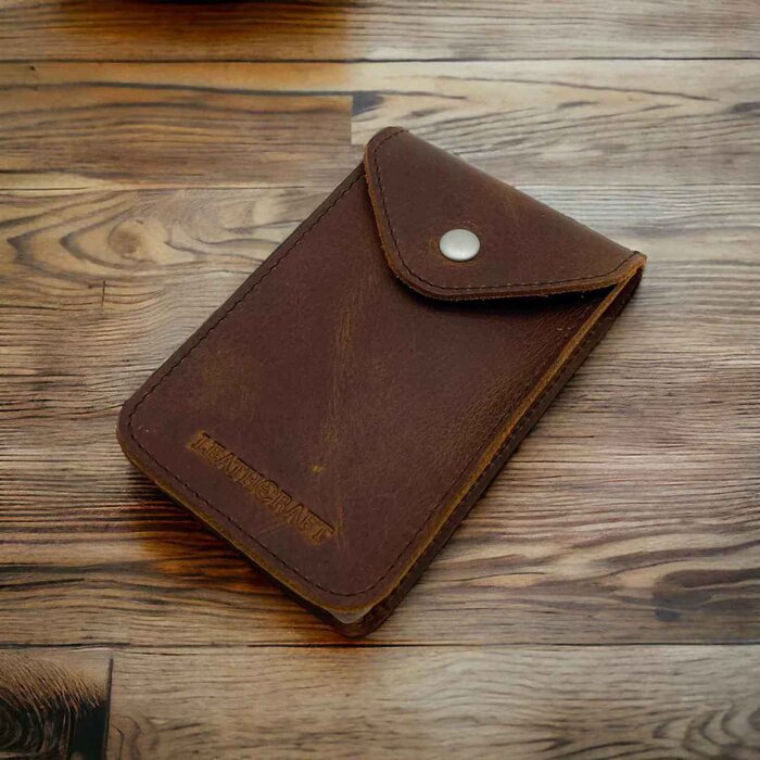 Leatheraft SETH Distressed Leather Business & Travel Pouch(Coffee) 12x7.5x2.7 cmProduct Thumbnail