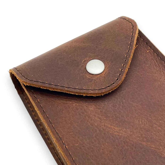 Leatheraft SETH Distressed Leather Business & Travel Pouch(Coffee) 12x7.5x2.7 cmProduct Thumbnail