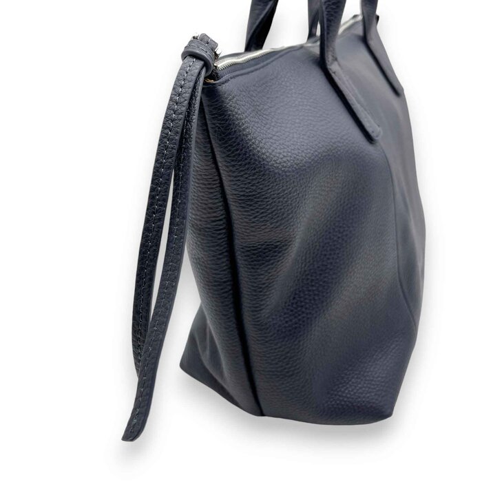 Leatheraft SHILOH Pebbled Grain Cowhide Casual RFID Shoulder Bag(Navy) 42x26x14cmProduct Thumbnail