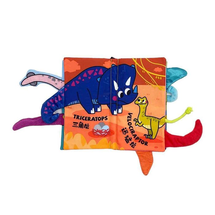 Kidrise Beiens Three-dimensional 3D Early Education Enlightenment Baby Cloth Book (Dinosaurs) 11x20cmProduct Thumbnail
