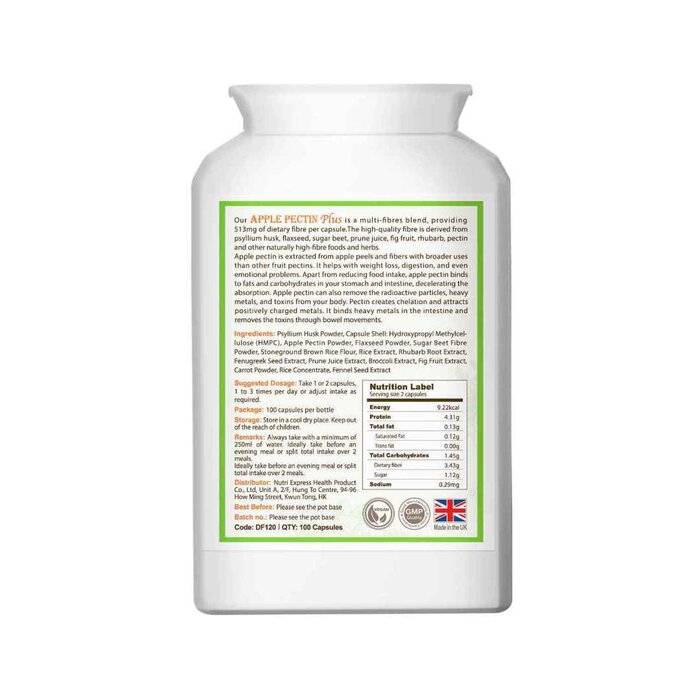 Blossom Apple Pectin Plus 100 capsulesProduct Thumbnail