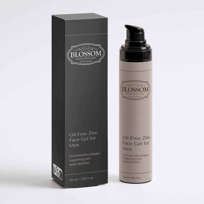 Blossom Blossom Oil-Free Zinc Face Gel for Men, Designed from the UK Fixed SizeProduct Thumbnail