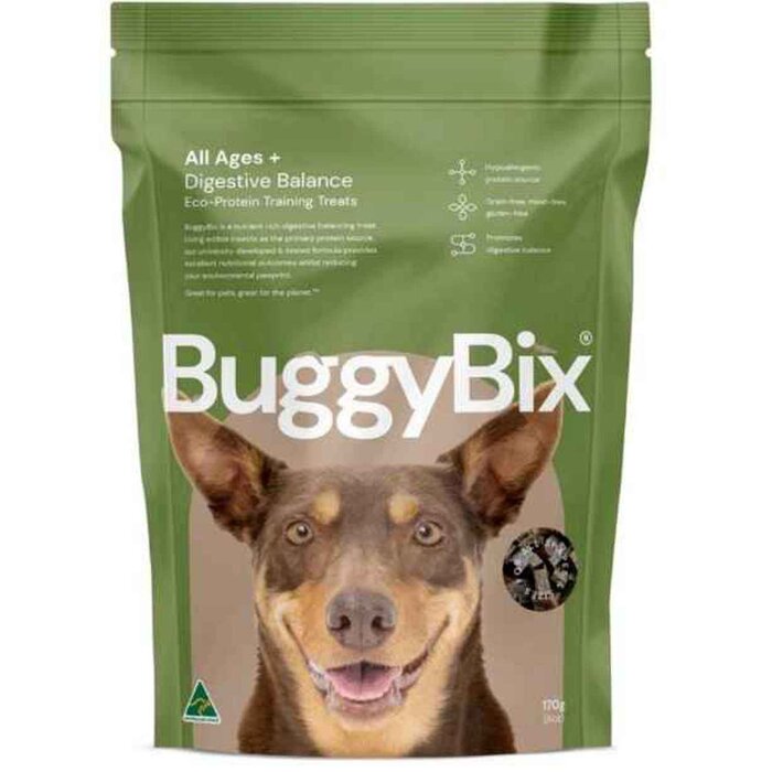 BuggyBix Dried Treats For Dogs - All Ages Digestive Balance Eco-Protein Training Treats 170gProduct Thumbnail