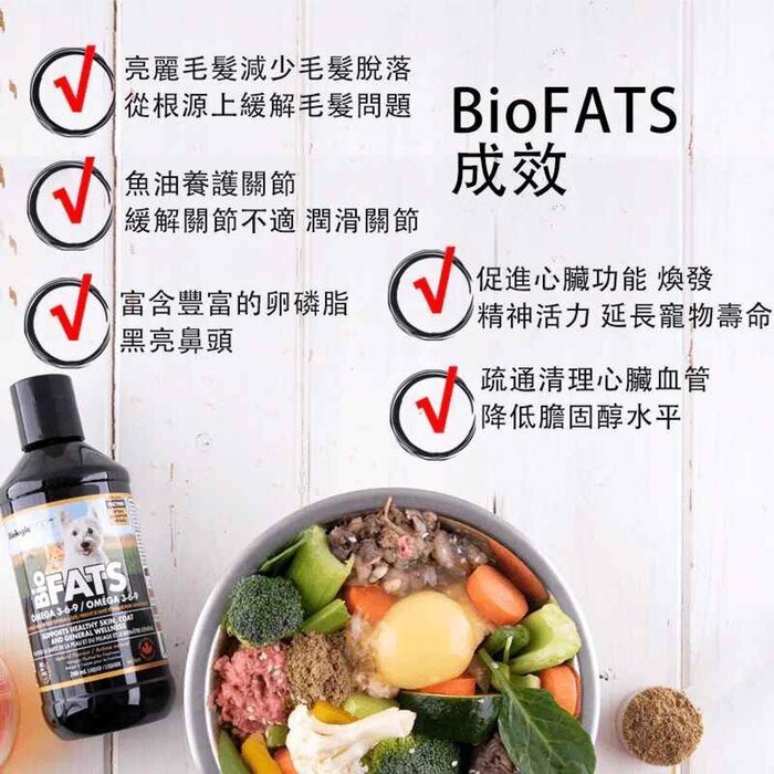 BiologicVet BioFATS Omega 3-6-9 寵物維生素魚油 355毫升 猫狗通用 355mlProduct Thumbnail