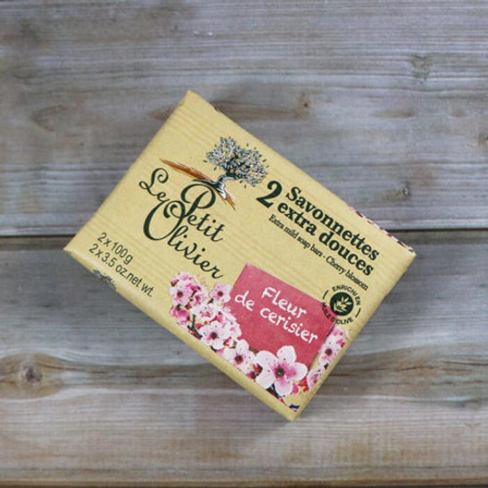 Le Petit Olivier Cherry Blossom Extra Mild Soap Bars - 2 x 100g Fixed SizeProduct Thumbnail