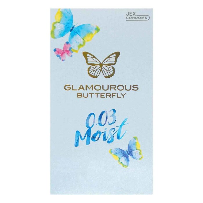 Jex JEX Glamourous Butterfly 0.03 Moist Condom(10Pcs) Fixed Size