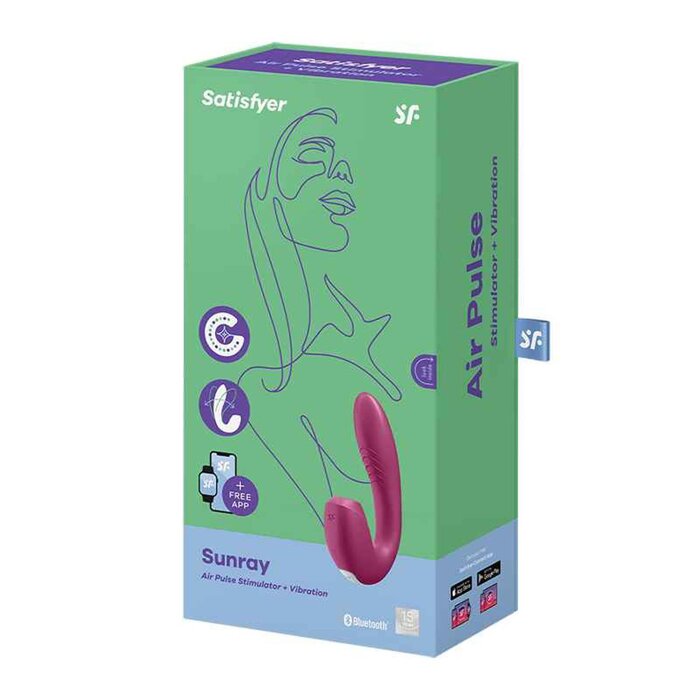 Satisfyer Satisfyer Sunray Air-pulse Clitoris and G-spot Vibrator With App Control Fixed SizeProduct Thumbnail