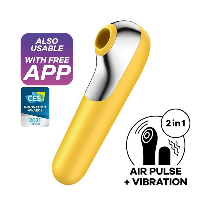 Satisfyer 雙愛手機APP 遙控雙頭吸啜震動器 智能陰蒂吸吮震動按摩棒 Fixed SizeProduct Thumbnail