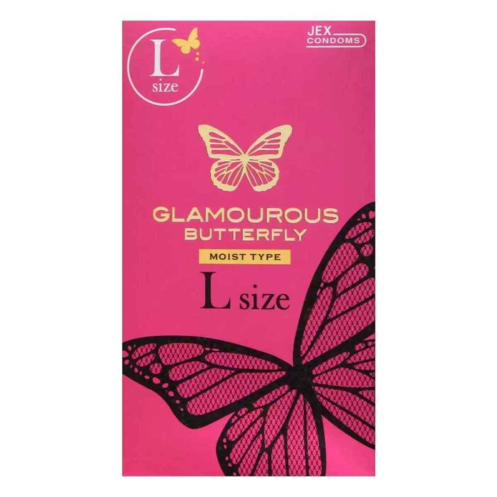 Jex Glamourous Butterfly Moist Type L Size Condom 8pcsProduct Thumbnail