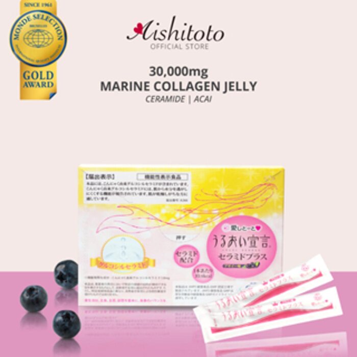 Aishitoto Aishitoto Marine Collagen Jelly Ceramide - Acai Berry (30Sachets) - (1) Fixed SizeProduct Thumbnail