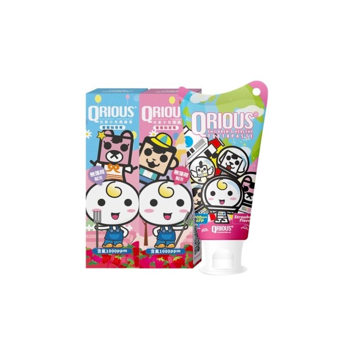 QRIOUS® QRIOUS® 奇瑞斯元氣小兒護齒膏 - 蜜蜜粉草莓 2支裝 Fixed SizeProduct Thumbnail