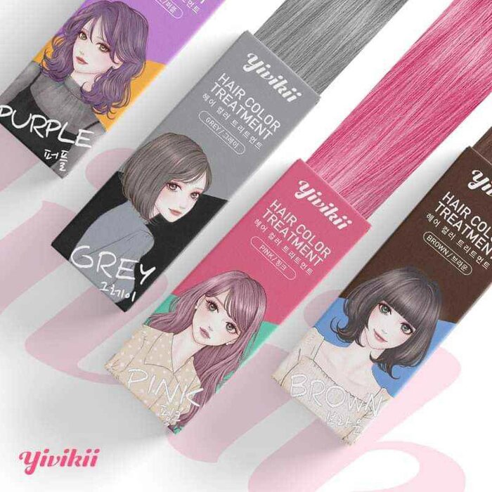 YIVIKII 160ML（灰色）韓國YIVIKII 固色染色護髮染髮劑 (平行進口) 8809772781115 Fixed SizeProduct Thumbnail