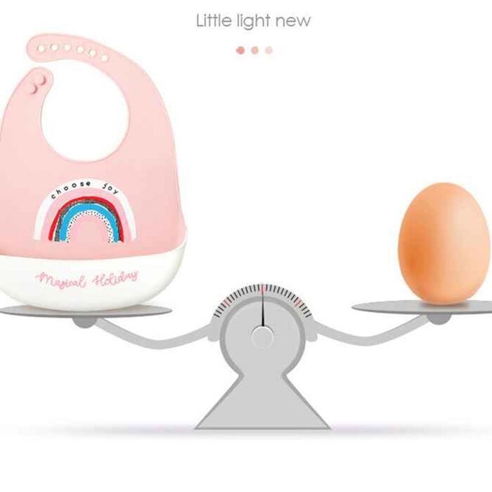 jinwell Baby silicone rice bib waterproof saliva bag food bag hand wash free Color: Whale Balloon Fixed SizeProduct Thumbnail