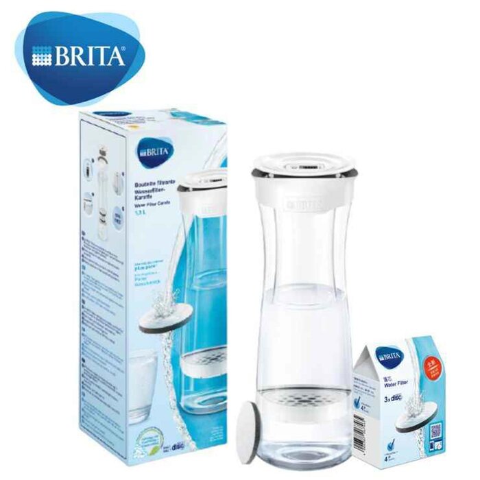 BRITA BRITA Mind 1.3L water filter bottle (incl 1pc + 3 pcs Micro Disc)- white Fixed SizeProduct Thumbnail