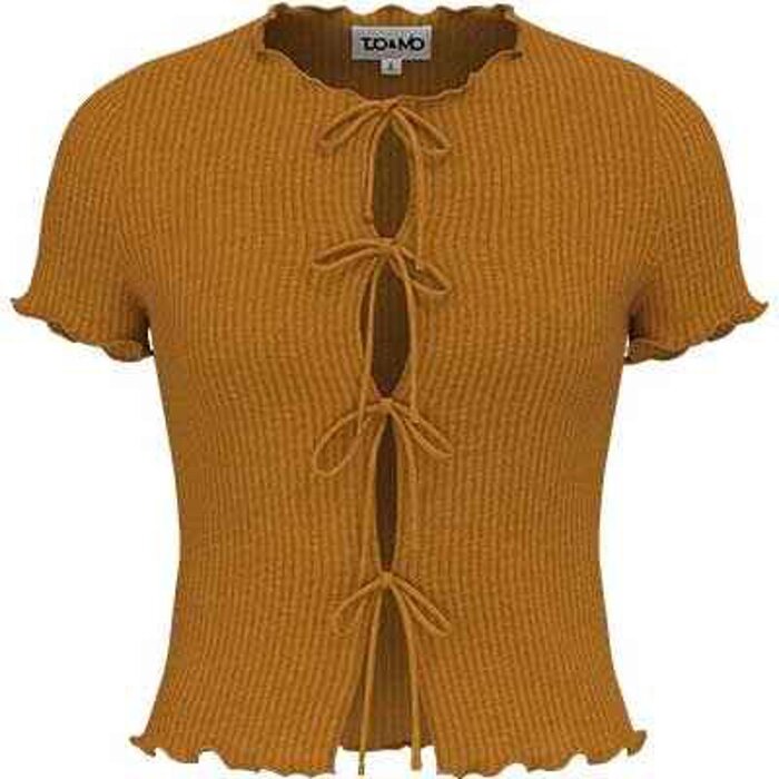 TUO&MIO Rib Cardi Top (Delivery Time 14-21 days) - Black - SProduct Thumbnail