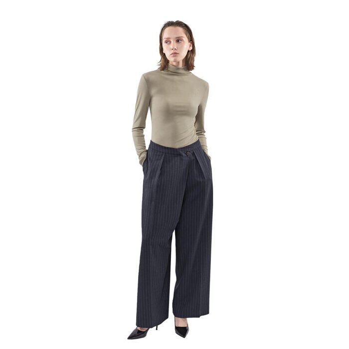 MEA Overlap Stripe Wide Pant (Delivery Time 14-21 days) MProduct Thumbnail