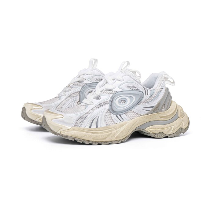 OLD ORDER TURBO GT RUNNING SHOE DESTROYED WHITE 42 | Strawberrynet