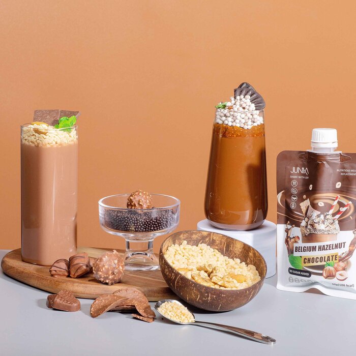 JUMIA HAZELNUT CHOCOLATE PROTEIN WEIGHT LOSS MEAL REPLACEMENT MILKSHAKE POWDER 14 packs 10box EXP 202610 30g*14packs*10bProduct Thumbnail