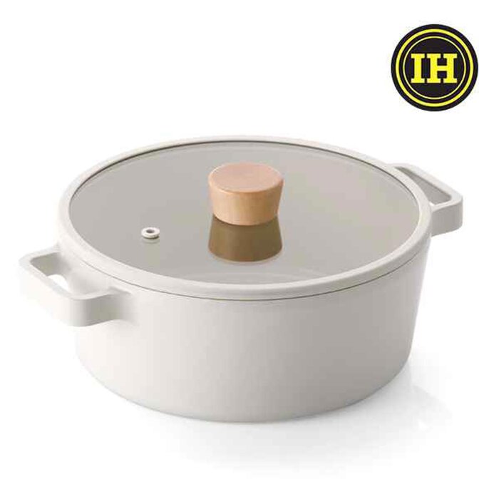 Neoflam Fika 22cm Pot with Glass Cover (suitable for IH) 0Product Thumbnail