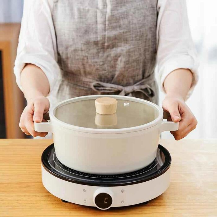 Neoflam Fika 24cm Pot with Glass Cover (suitable for IH) 0Product Thumbnail